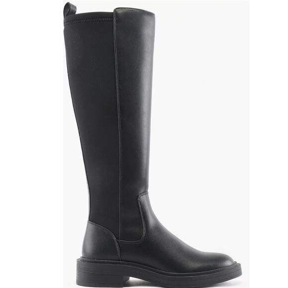 Kenneth Cole Reaction Annabelle Boots 7.5 Black NWOT Riding Knee High Tall Prep - Picture 2 of 10